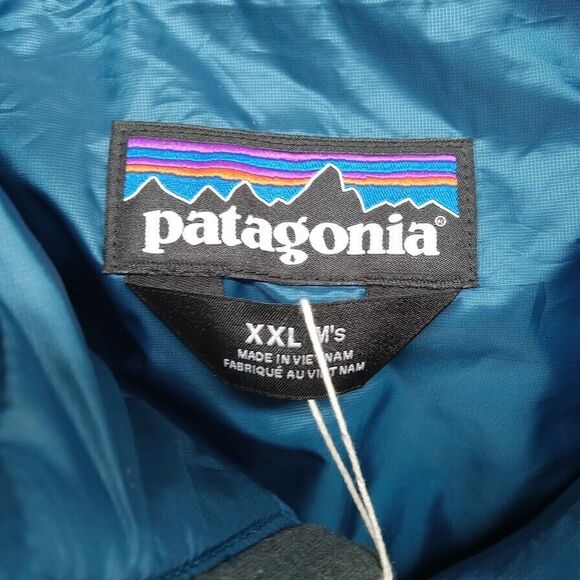 Patagonia Jacket Mens XXL Blue Nano Puff Primaloft Full Zip Quilted Lightweight - Picture 3 of 10